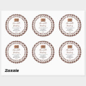 Sticker Rond Homemade Chocolate Muffins Label (Feuille)