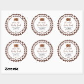 Sticker Rond Homemade Chocolate Rocky Road Label (Feuille)