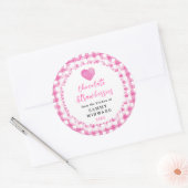 Sticker Rond Homemade Chocolate Strawberries Label (Enveloppe)