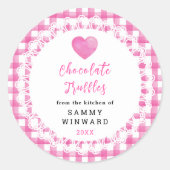 Sticker Rond Homemade Chocolate Truffles Label (Devant)