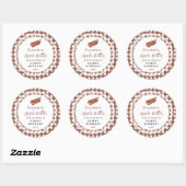 Sticker Rond Homemade Cinnamon Apple Butter Label (Feuille)