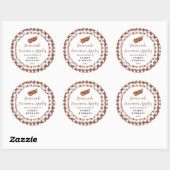 Sticker Rond Homemade Cinnamon Apples Label (Feuille)
