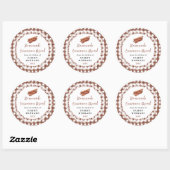 Sticker Rond Homemade Cinnamon Bread Label (Feuille)