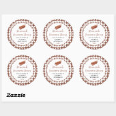 Sticker Rond Homemade Cinnamon Honey Label (Feuille)