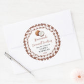 Sticker Rond Homemade Coconut Cookies Label (Enveloppe)