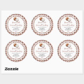 Sticker Rond Homemade Coconut Cookies Label (Feuille)