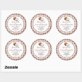 Sticker Rond Homemade Coconut Granola Label (Feuille)