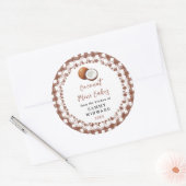 Sticker Rond Homemade Coconut Mini Cakes Label (Enveloppe)