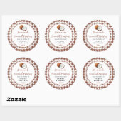 Sticker Rond Homemade Coconut Muffins Label (Feuille)