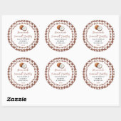 Sticker Rond Homemade Coconut Truffles Label (Feuille)