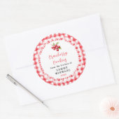 Sticker Rond Homemade Cranberry Cookie Label (Enveloppe)