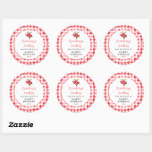 Sticker Rond Homemade Cranberry Cookie Label (Feuille)