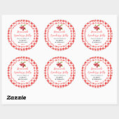 Sticker Rond Homemade Cranberry Jelly Label (Feuille)