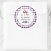 Sticker Rond Homemade Fig Cookie Label (Sac)