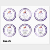 Sticker Rond Homemade Fig Cookies Label (Feuille)