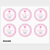 Sticker Rond Homemade Mini Fudge Squares Label (Feuille)