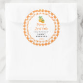 Sticker Rond Homemade Orange Loaf Cake Label (Sac)