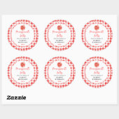 Sticker Rond Homemade Pomegranate Jelly Label (Feuille)