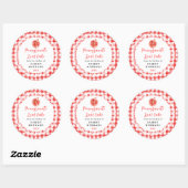 Sticker Rond Homemade Pomegranate Loaf Cake Label (Feuille)