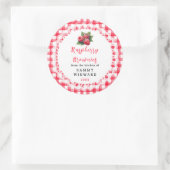 Sticker Rond Homemade Raspberry Brownies Label (Sac)