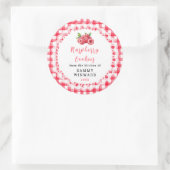 Sticker Rond Homemade Raspberry Cookie Label (Sac)