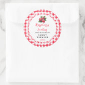 Sticker Rond Homemade Raspberry Cookies Label (Sac)