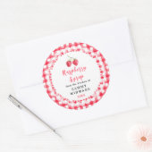 Sticker Rond Homemade Raspberry Syrup Label (Enveloppe)