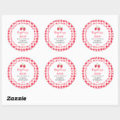 Sticker Rond Homemade Raspberry Syrup Label (Feuille)