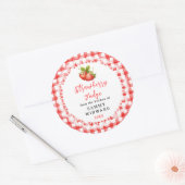 Sticker Rond Homemade Strawberry Fudge Label (Enveloppe)