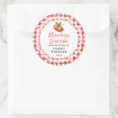 Sticker Rond Homemade Strawberry Loaf Cake Label (Sac)