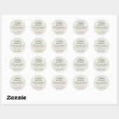 Sticker Rond Homemade Vanilla Extract ivory beige Instructions (Feuille)