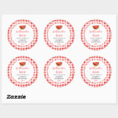 Sticker Rond Homemade Watermelon Syrup Label (Feuille)