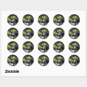 Sticker Rond Homer - Homosassa Jungle, (Feuille)