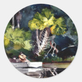 Sticker Rond Homer - Homosassa Jungle, (Devant)