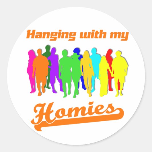 Sticker Rond Homies (Devant)