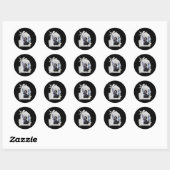Sticker Rond Hommage À Chadwick Boseman - Objet 2 (Feuille)