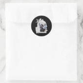 Sticker Rond Hommage À Chadwick Boseman - Objet 2 (Sac)