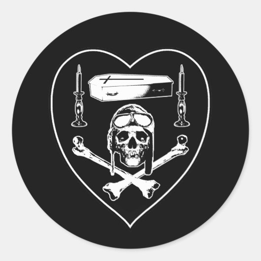 Sticker Rond Hommage à Nungesser (Devant)