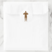 Sticker Rond Homme (Sac)