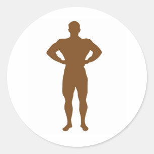 Sticker Rond Homme