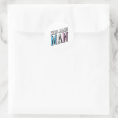 Sticker Rond Homme autodidacte (Sac)