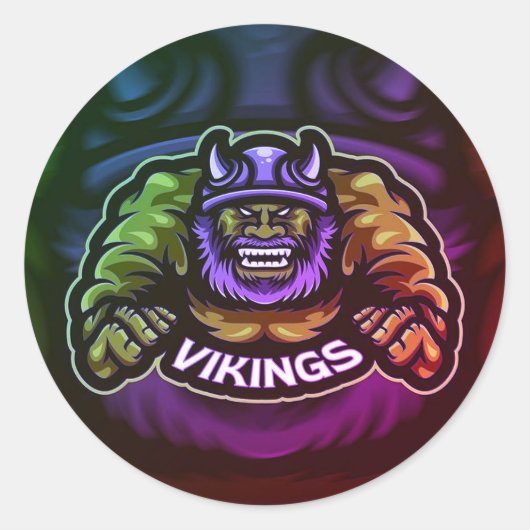 Sticker Rond Homme de la mer (Devant)