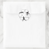 Sticker Rond Homme de triathlon (Sac)