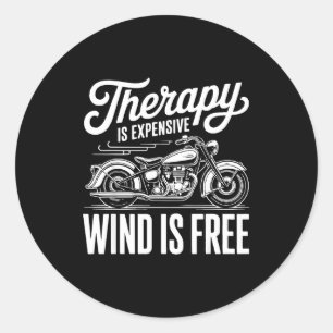 Sticker Rond Hommes de moto cool Motard Pilote Amoureux de moto