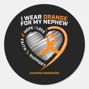 Sticker Rond Hommes Dons Leucémie Sensibilisation Nephew Leukem