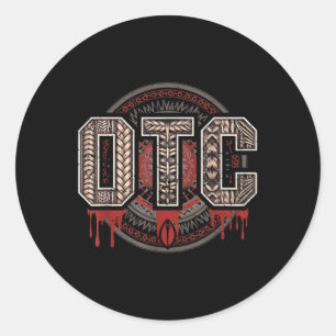 Sticker Rond Hommes Femmes Enfants Otc Sanglage Lutte Fan Romai