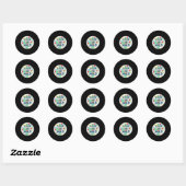 Sticker Rond Hommes Femmes Enfants Programme de lecture d'été 2 (Feuille)
