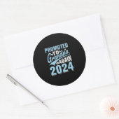 Sticker Rond Hommes promus au grand-père Est 2024 (Enveloppe)