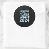 Sticker Rond Hommes promus au grand-père Est 2024 (Sac)