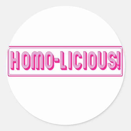 STICKER ROND HOMO ! (Devant)